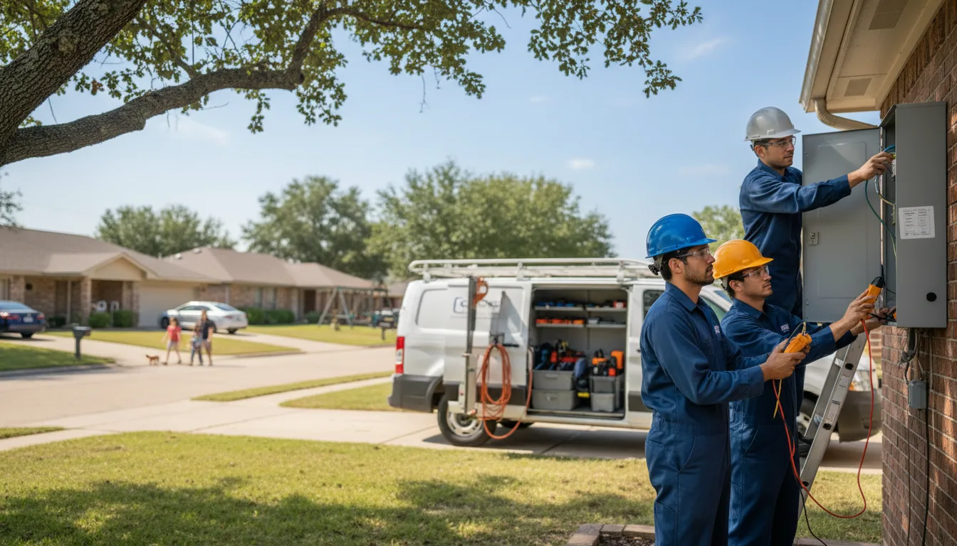 Certified electrician providing emergency electrical services in Hereford, TX